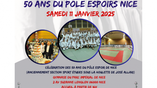 Les 50 ans du Pôle Espoirs de Judo de Nice